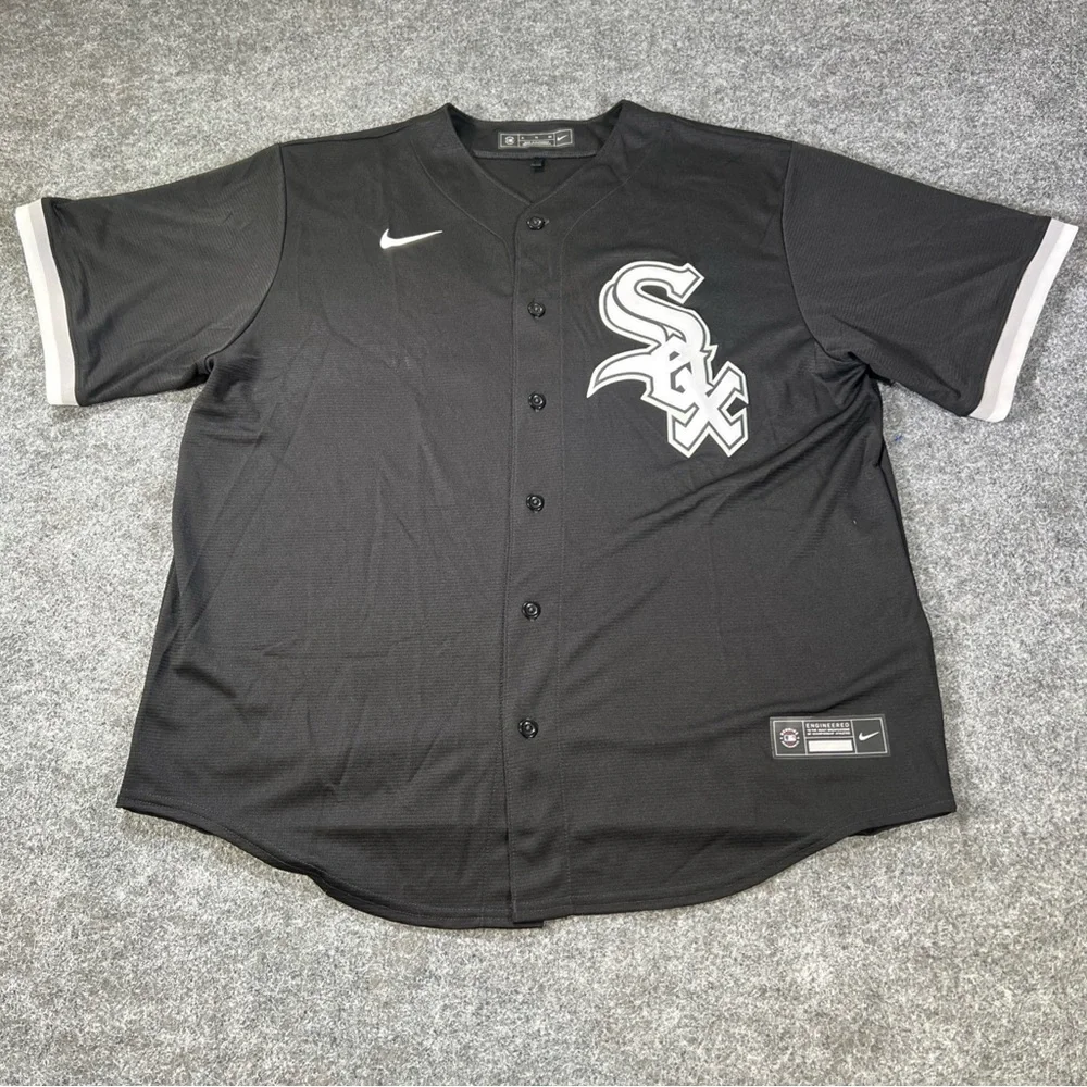 Nike MLB Chicago White Sox Black Alternate Team Jersey Men’s XL Yoan Moncada #10